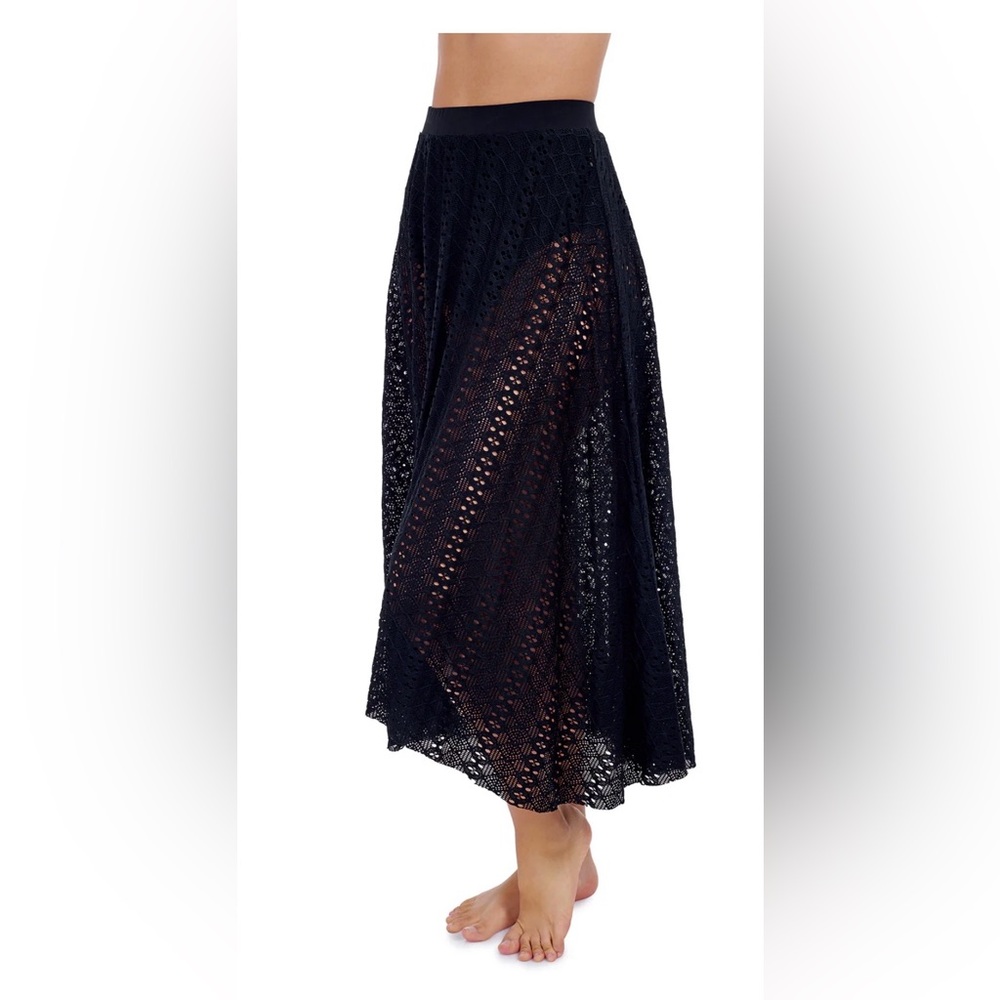 New Profile by Gottex - Tutti Fruity Texture Pull on Cover up Skirt M